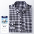LuxeStyle Oxford Langarmhemd für Herren, Baumwolle, bügelfrei – Bild 9 – LuxeStyle Schweiz