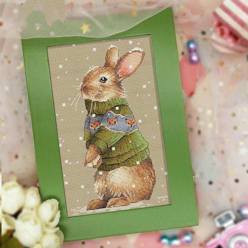DMC Kreuzstich-Set Pullover-Tier Hase