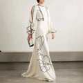 Figurbetontes Kleid mit Schlitzärmel und Taillengürtel – Bild 4 | LuxeStyle