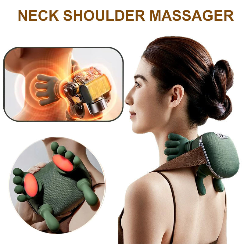 Kabelloses Nacken- und Schultermassagegerät mit Wärme