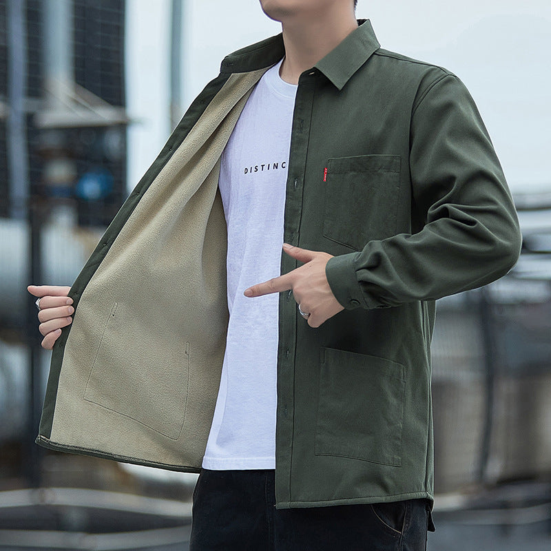 Herren Fleece-gefütterte Hemdjacke – Bild 5 | LuxeStyle