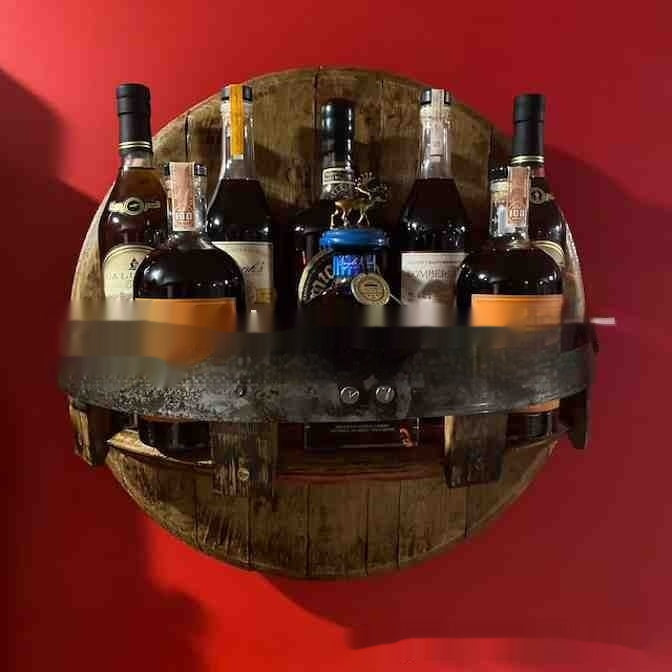 Wein- und Whisky-Displaytisch aus Holz – Bild 4 | LuxeStyle