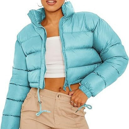 Weisser Pufferjacke mit Seitentasche – Bild 12 | LuxeStyle