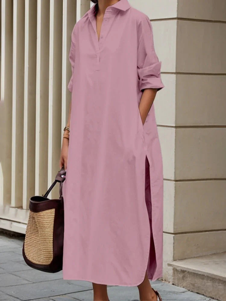 Elegantes Hemdkleid mit Seitenschlitz