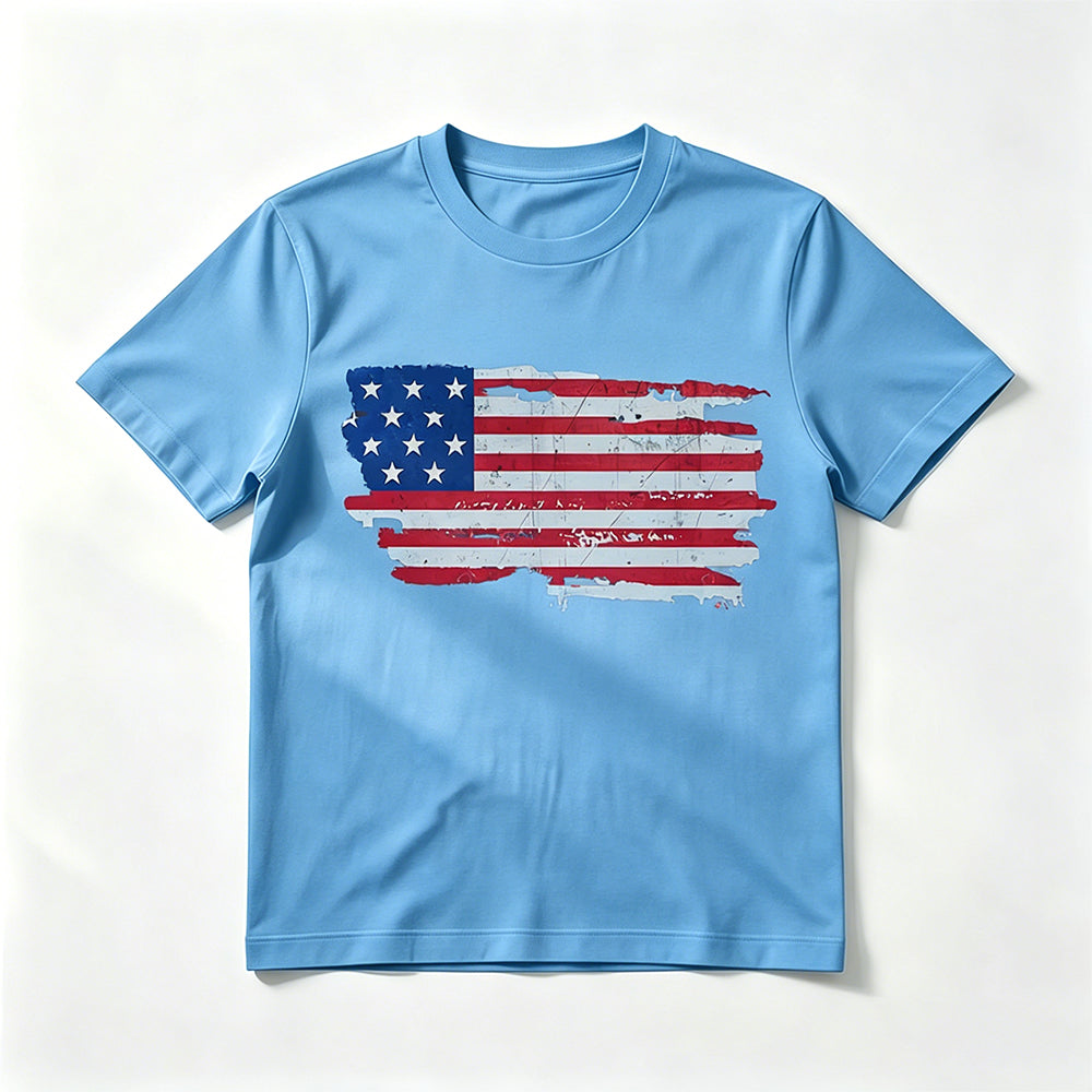 Flaggen-Muster T-Shirt