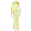 Asymmetrisches Off-Shoulder-Abendkleid – Bild 7 | LuxeStyle