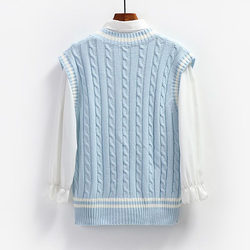 Preppy Strickweste für Damen