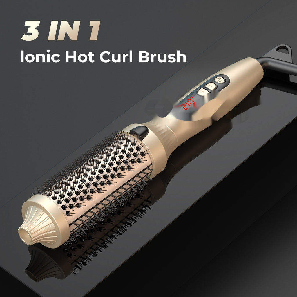 3-in-1 Warmluftbürste für Locken und Glätten