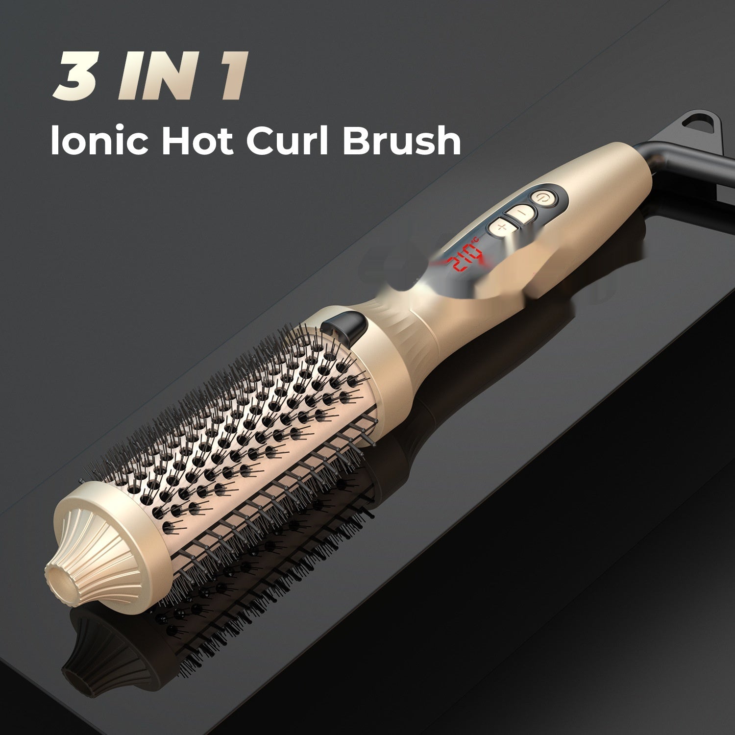 3-in-1 Warmluftbürste für Locken und Glätten