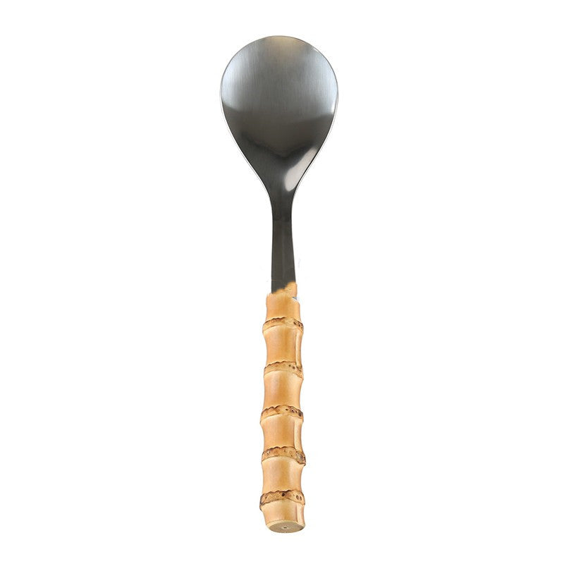 Besteckset aus Edelstahl mit Bambusgriff | LuxeStyle