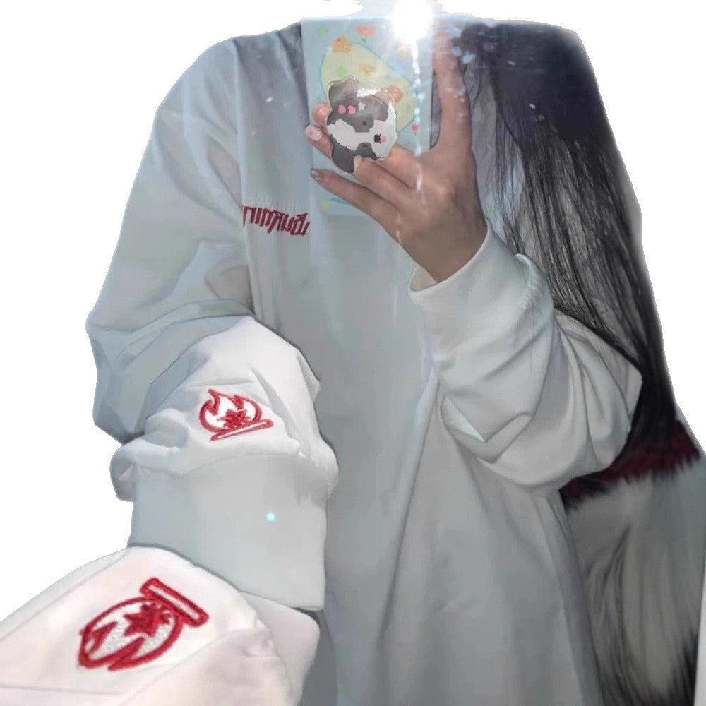 Street-Style Langarm Hoodie