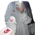 Street-Style Langarm Hoodie