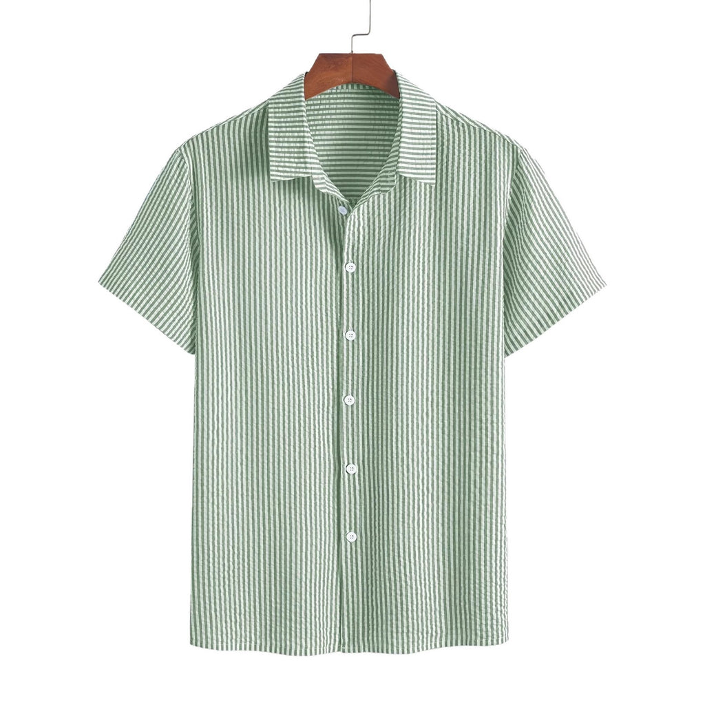 Retro Plaid Kurzarmhemd für Herren