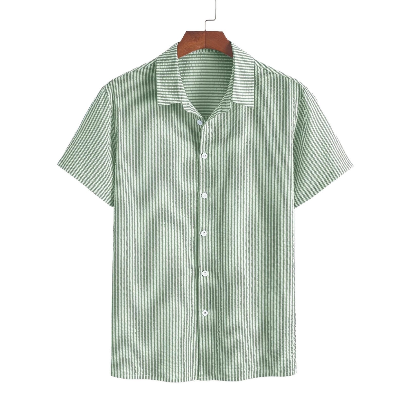 Retro Plaid Kurzarmhemd für Herren