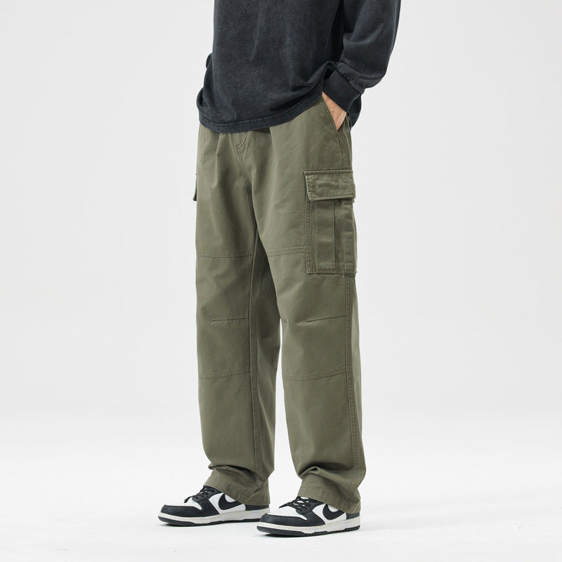 Herren Relaxed-Fit Straight-Leg Freizeithose