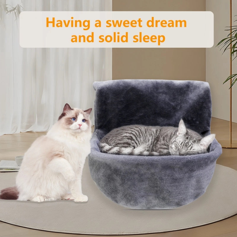Katzen-Heizungsliege mit Kunstfell