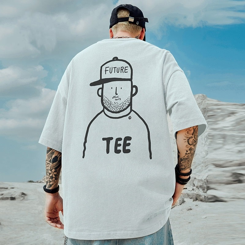 Loose-fit Herren-Shirt im japanischen Stil