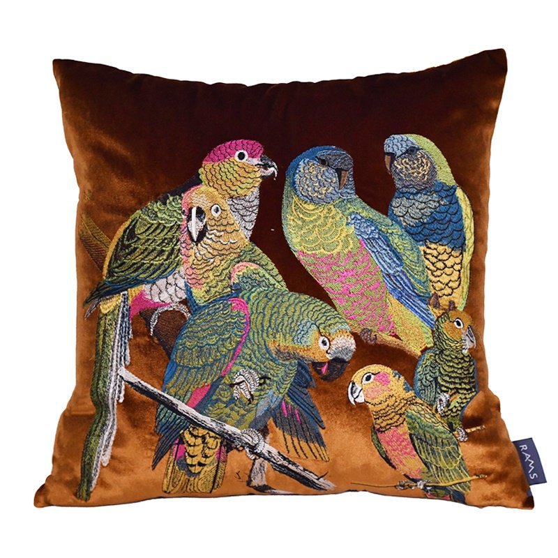 Papagei Samt-Kissen – Bild 5 | LuxeStyle