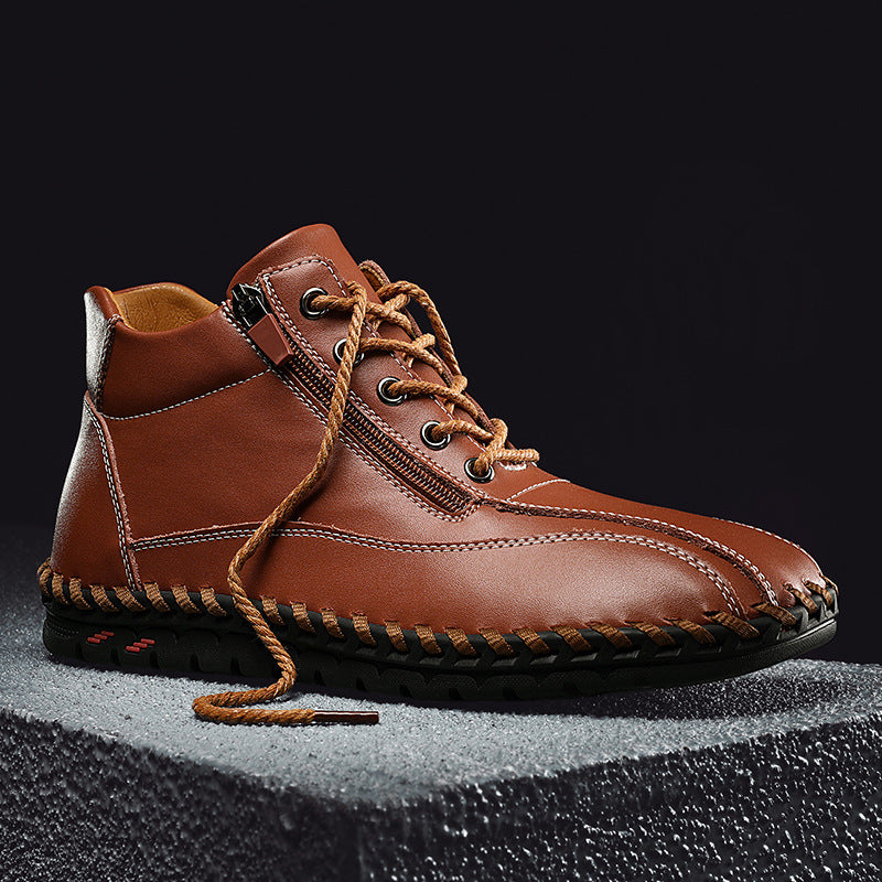 Mid-Top Casual-Schuhe mit Reissverschluss | LuxeStyle