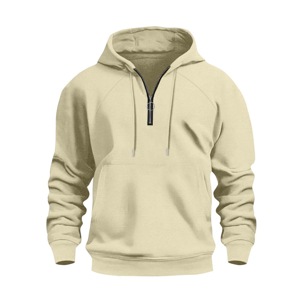 Herren Casual Sports Halbsteckhoodie