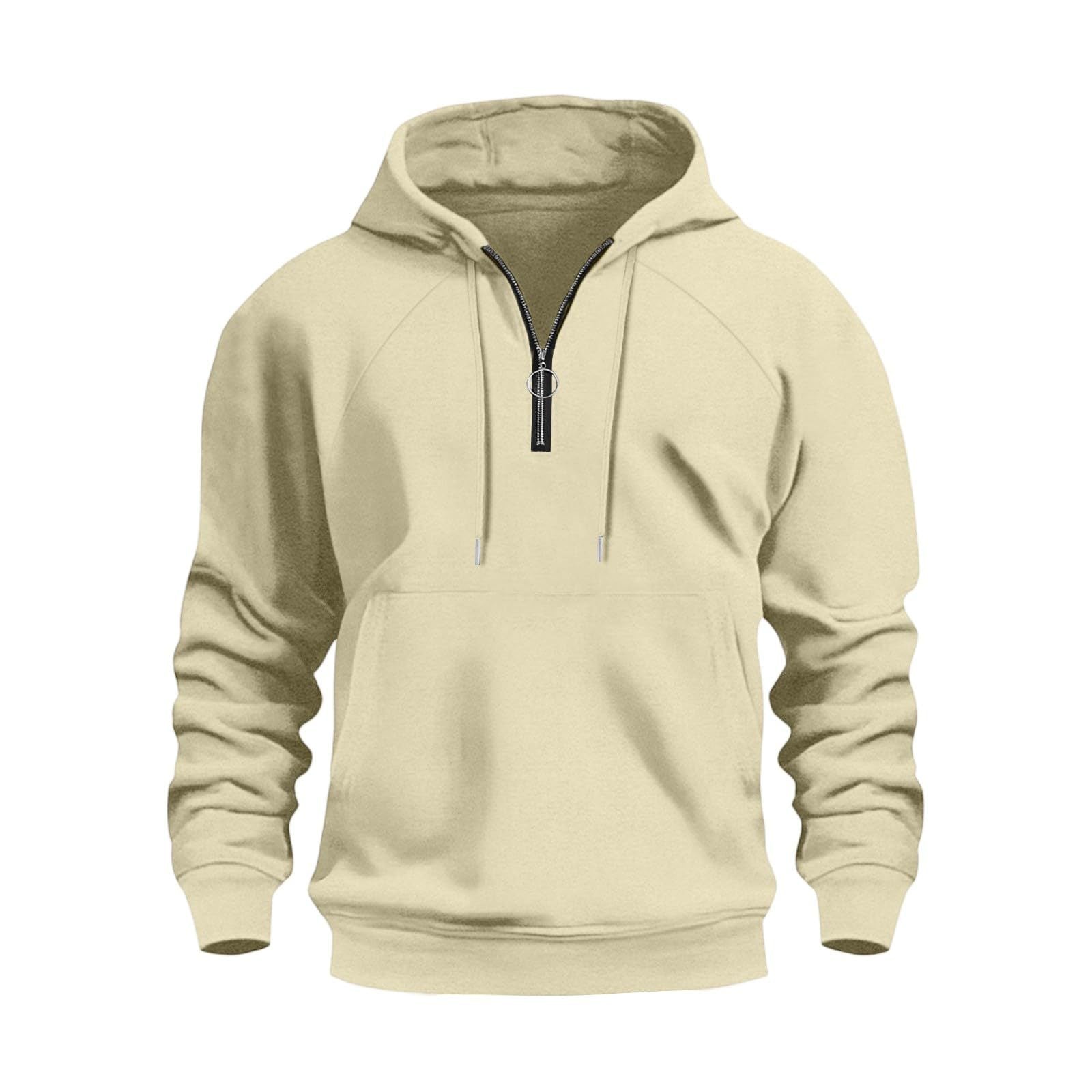Herren Casual Sports Halbsteckhoodie
