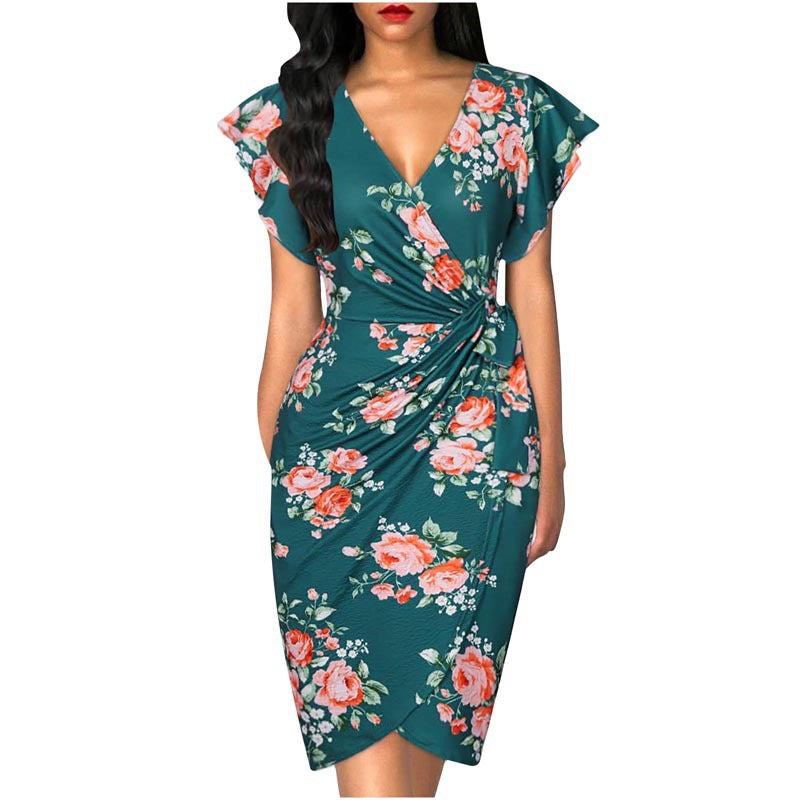 Wickelkleid mit Taillenschnürung – Bild 9 | LuxeStyle