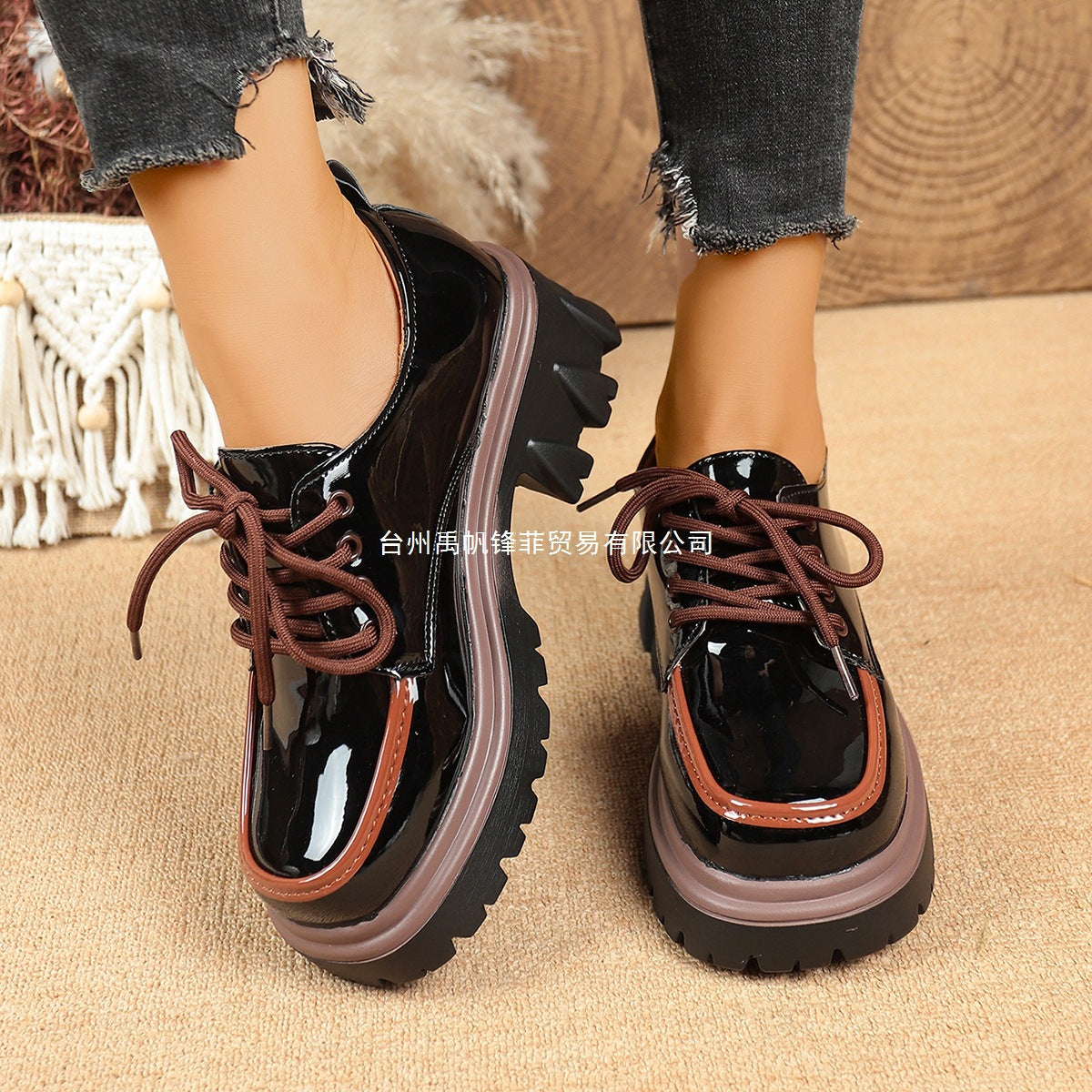 Vintage Schnürschuhe mit Absatz