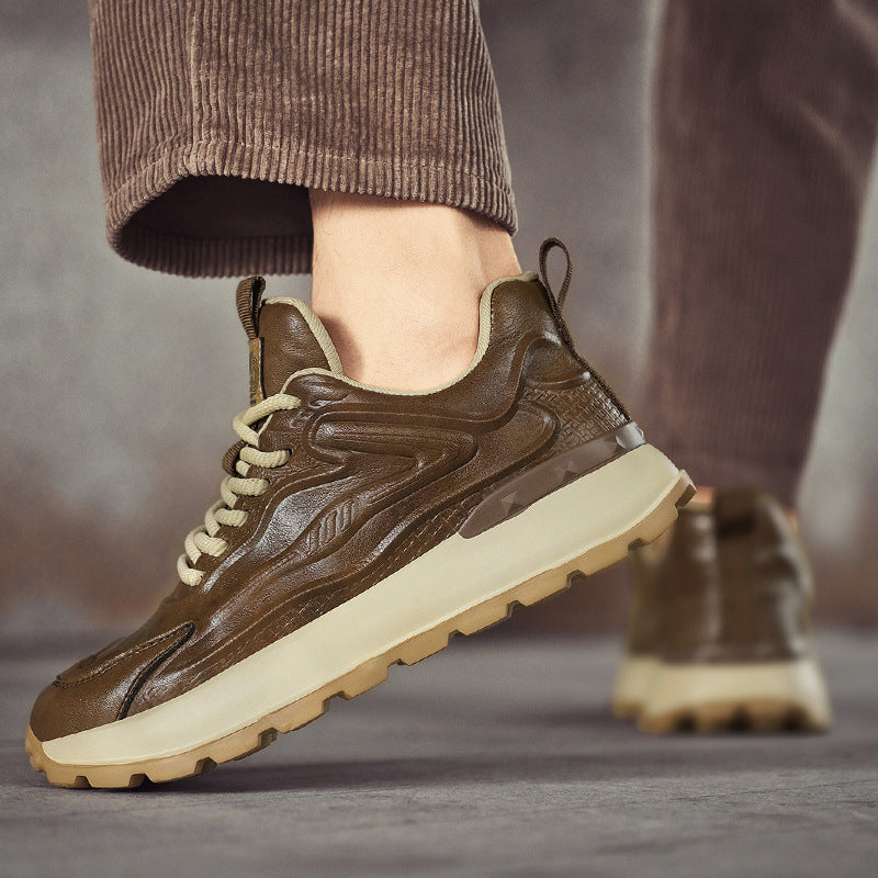 Bequeme, wasserdichte Sportschuhe aus Leder – Bild 4 | LuxeStyle