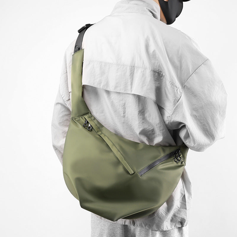 Unifarbene Umhängetasche für Herren – Bild 3 | LuxeStyle