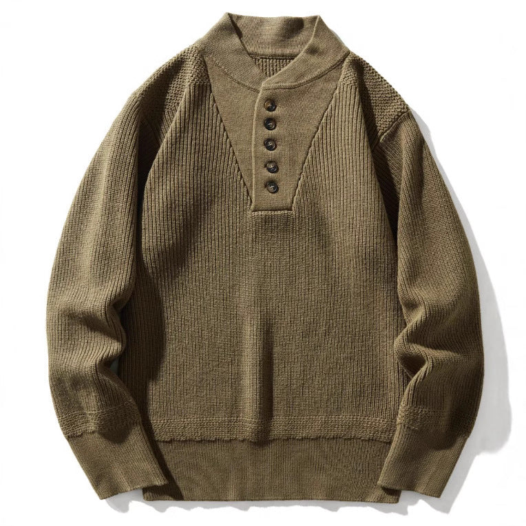 Edgy Henley-Pullover