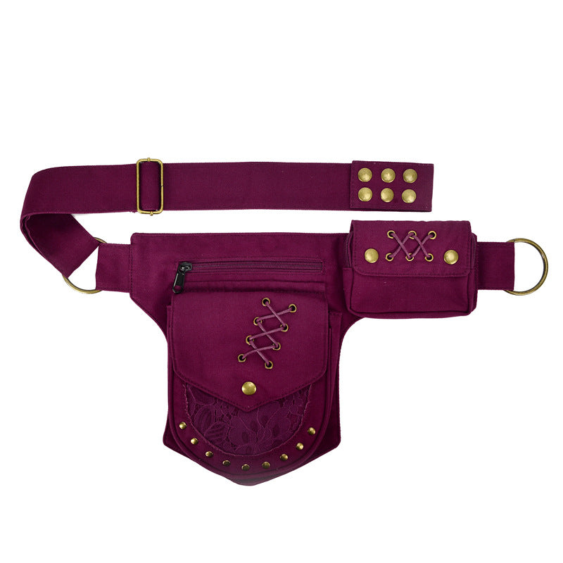 Retro-Kreuzbandtasche mit Nieten