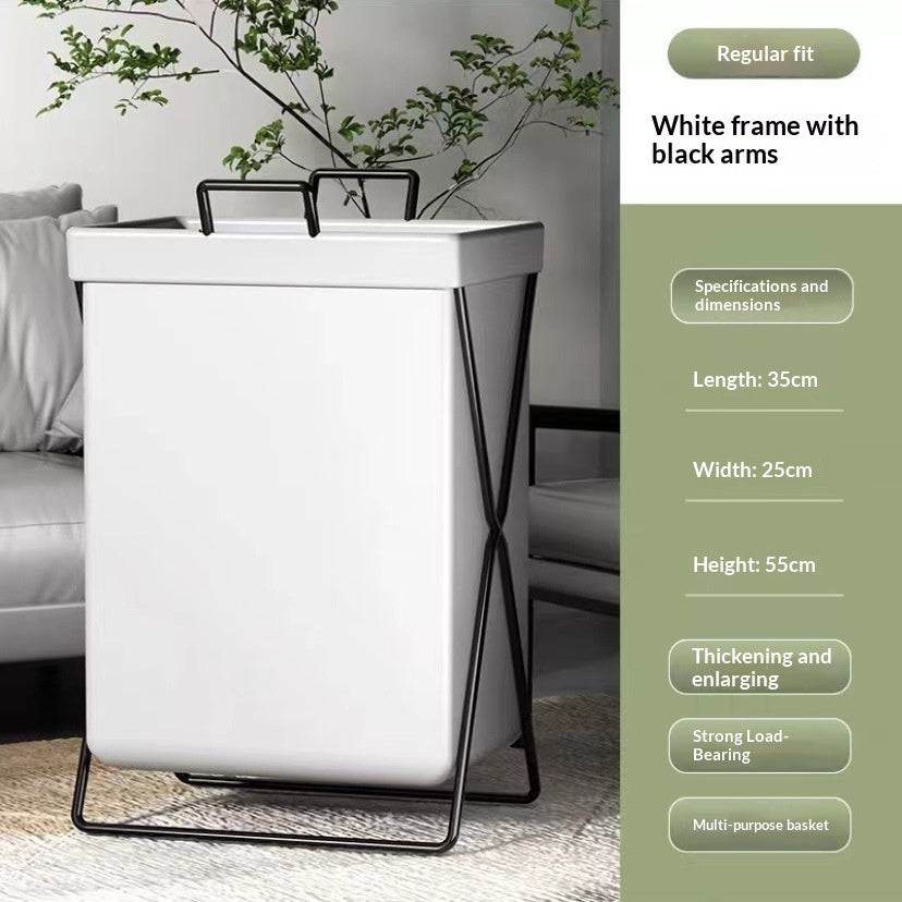 Faltbarer Wäschekorb aus Leder, wasserdicht – Bild 7 | LuxeStyle