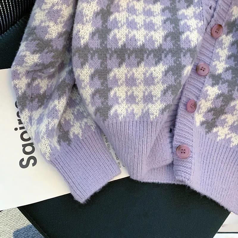 Japanischer Cardigan mit Puffärmeln