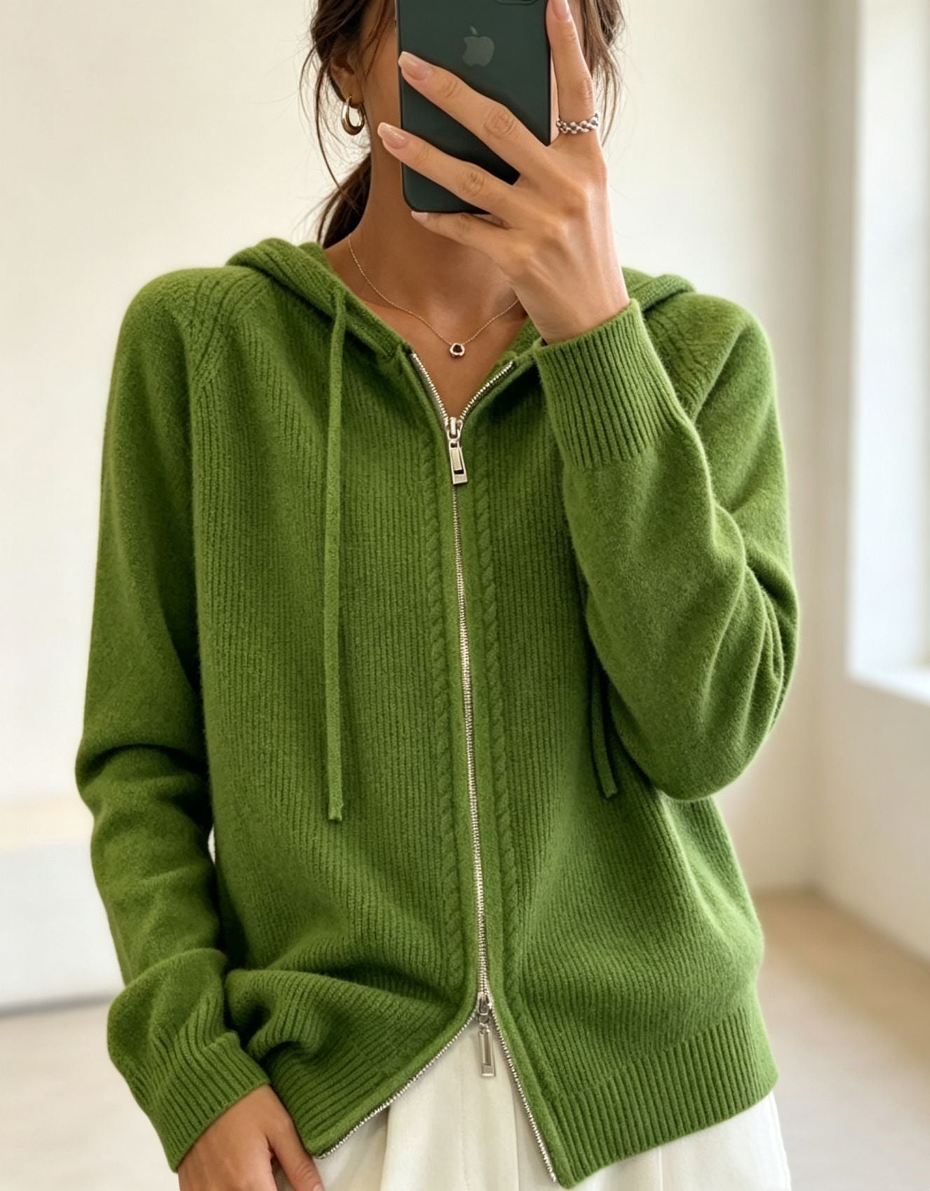 Cardigan aus Kunstwolle