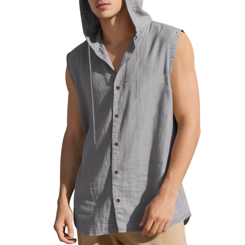 Leinen-Kapuzenshirt für Herren – Bild 4 | LuxeStyle
