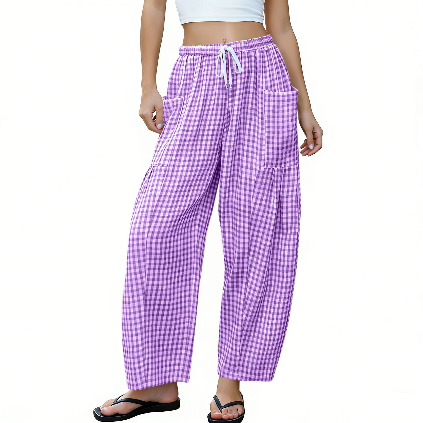 High-Waist Wide Leg Hose