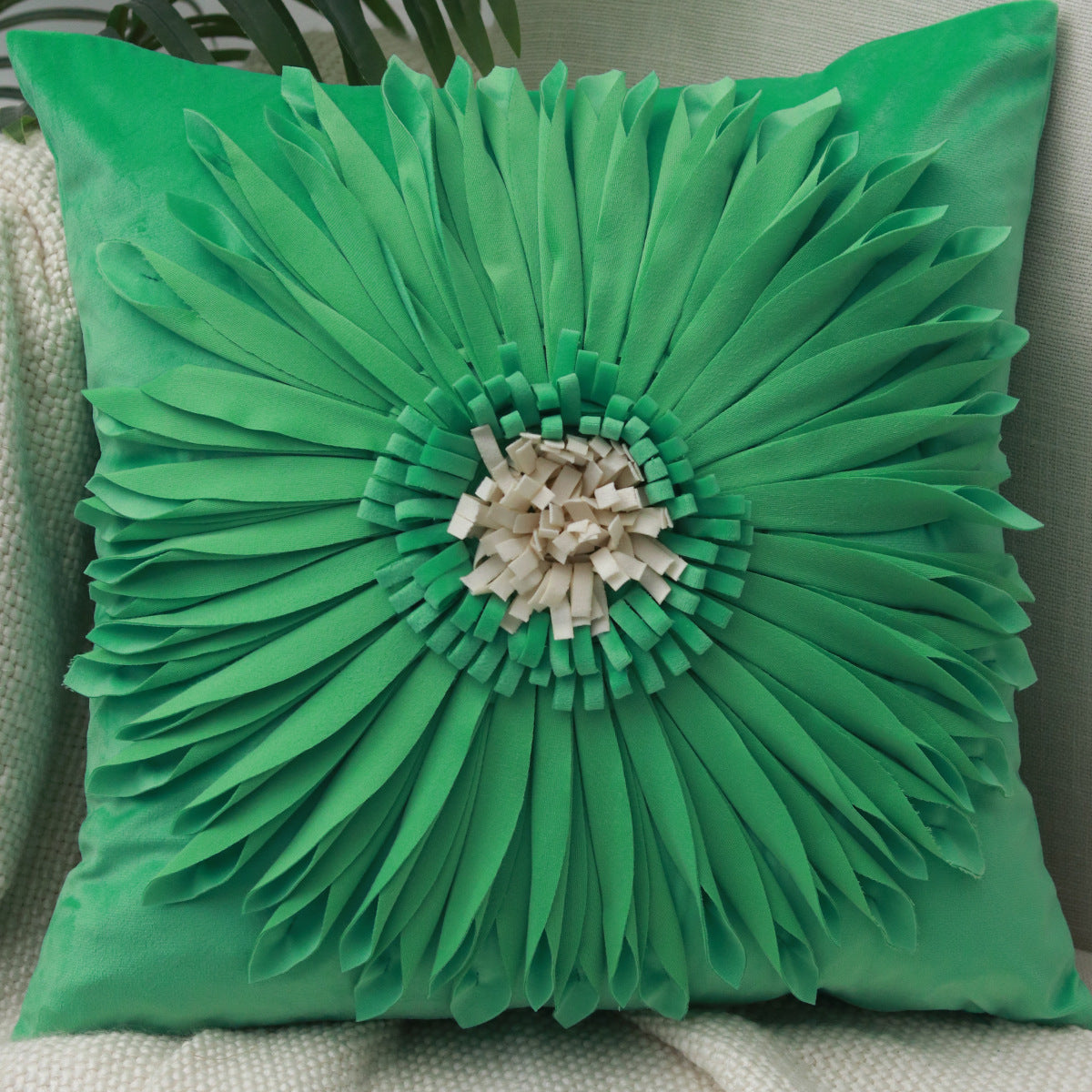 Kissenbezug Chrysantheme, einfarbig