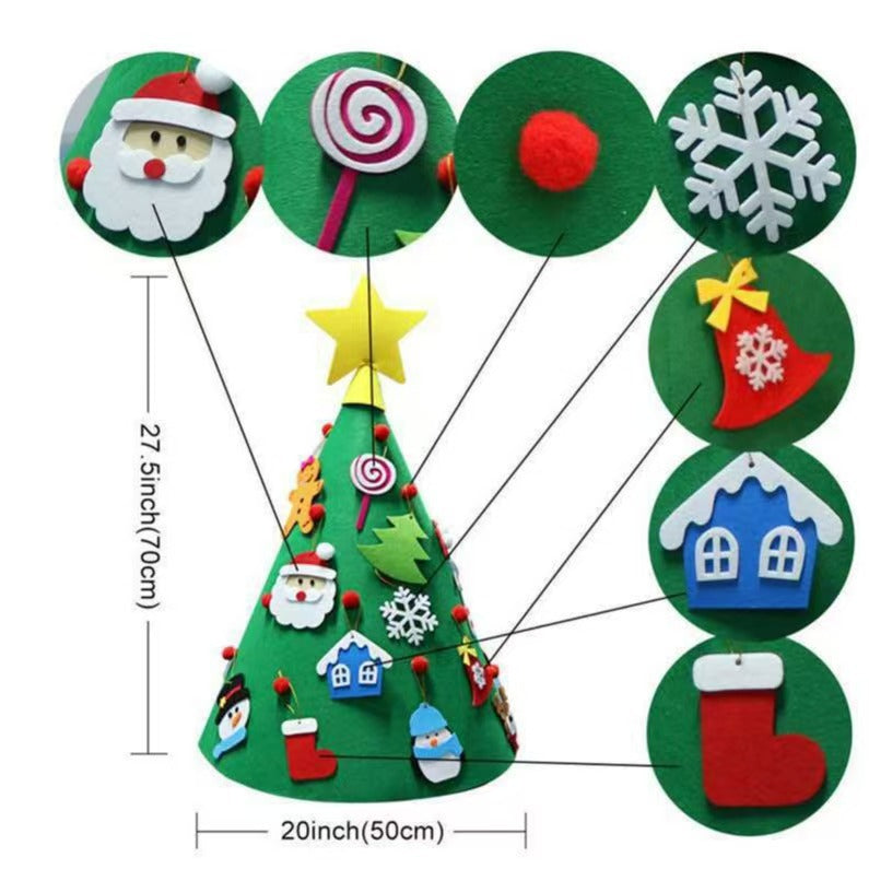 Filz-Weihnachtsbaum mit Lichtern – Bild 3 | LuxeStyle