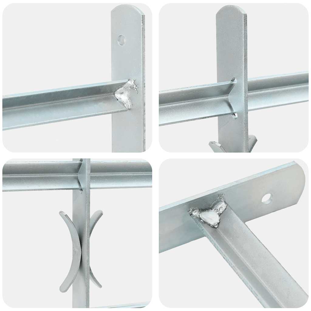 Verstellbares Fenstergitter mit 2 Querstreben