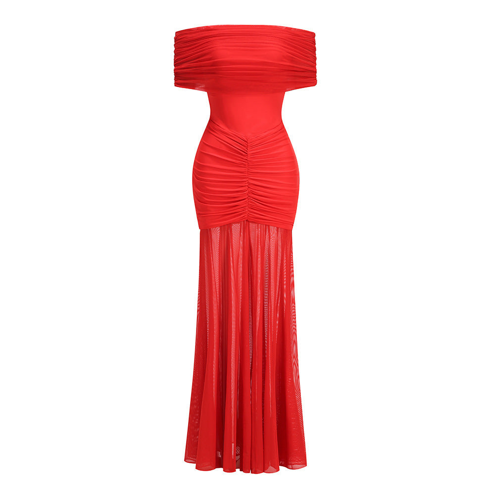 Elegantes Patchwork-Kleid