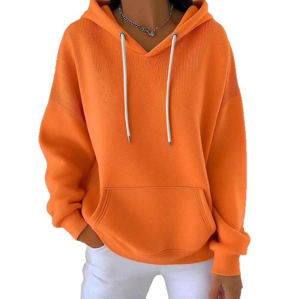 Trendiger Hoodie mit Kapuze und Kordelzug