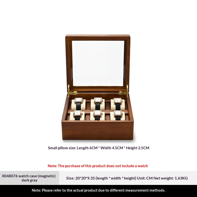 Solidwood-Uhrenschrank mit Schloss – Bild 7 | LuxeStyle