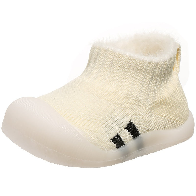 Baby Lauflernschuhe aus Wolle und Baumwolle