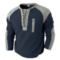 Color-Block Langarm Sports-Sweatshirt