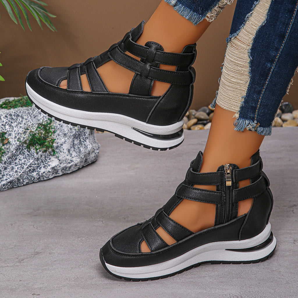 Sommer-Plattform-Sandalen mit Klettverschluss – Bild 1 | LuxeStyle