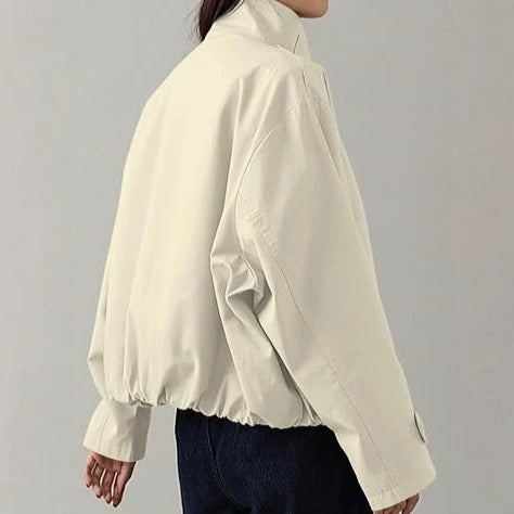 Retro-Trenchcoat mit Kordelb, beige | LuxeStyle