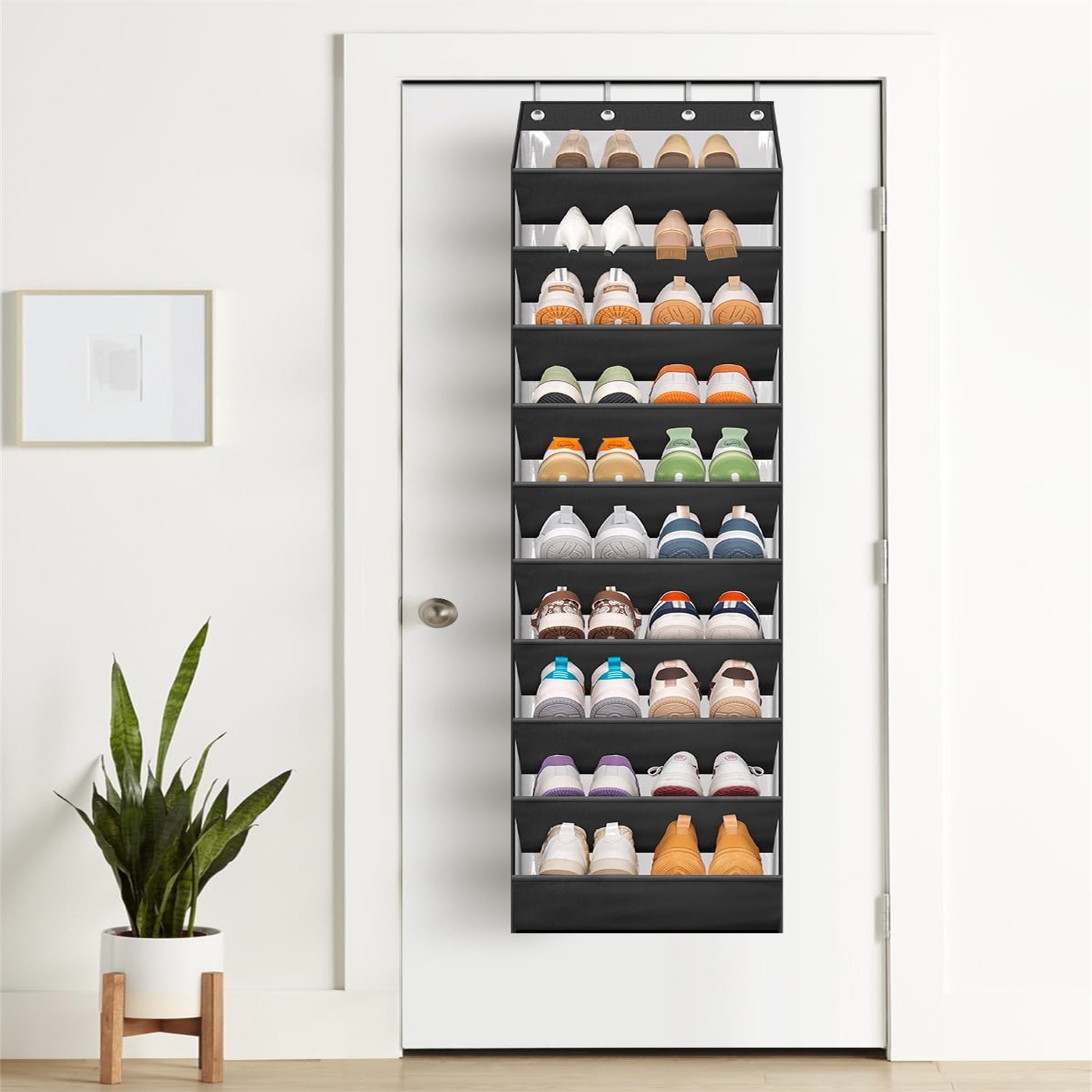 Schuh-Organizer für die Tür, 10 Fächer
