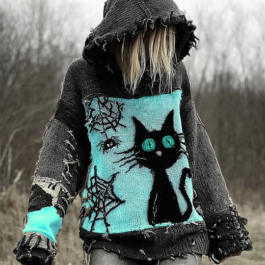 Vintage-Print Pullover