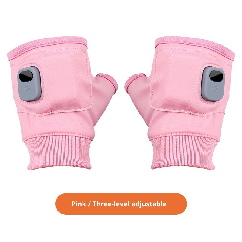 USB Beheizbare Halbfinger-Handschuhe