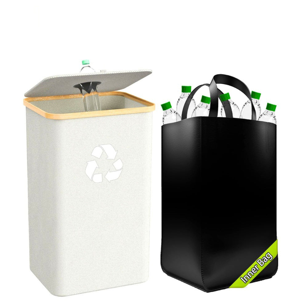 Faltbare Abfallbox aus Bambus Stoff